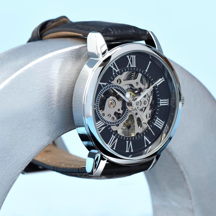 To My Man | I love you, forever and always - Men's Openwork Watch
