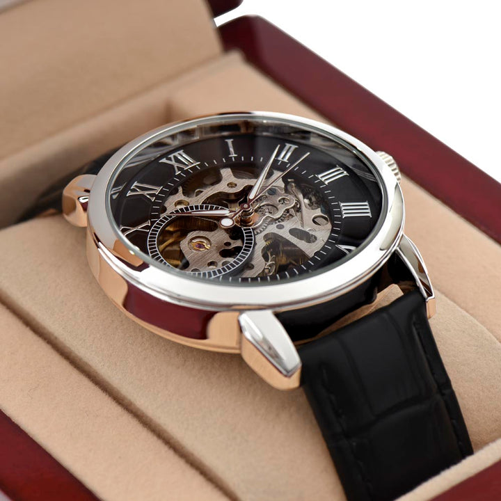 To My Husband | You stole my heart - Men's Openwork Watch