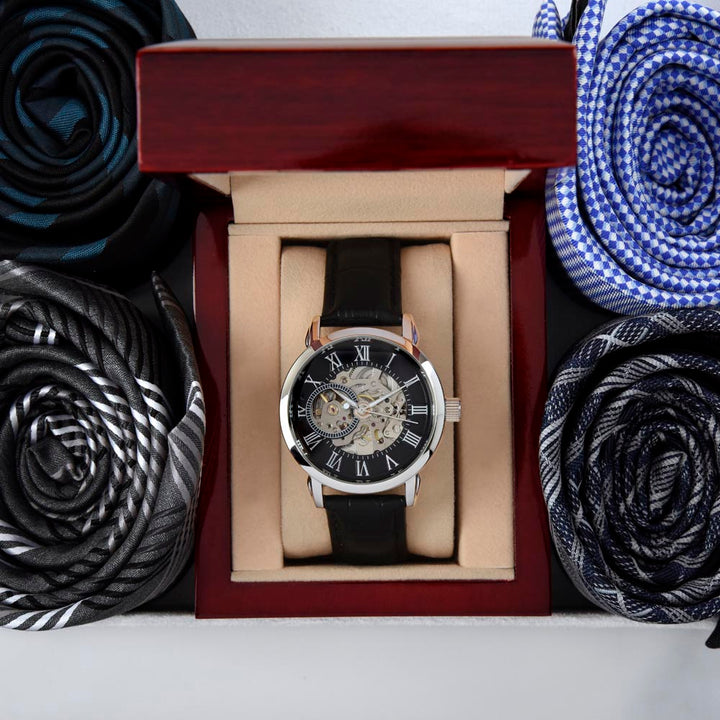 To My Husband | You will forever be my always - Men's Openwork Watch