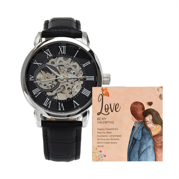 Happy Valentine's Day | Be My Valentine - Men's Openwork Watch