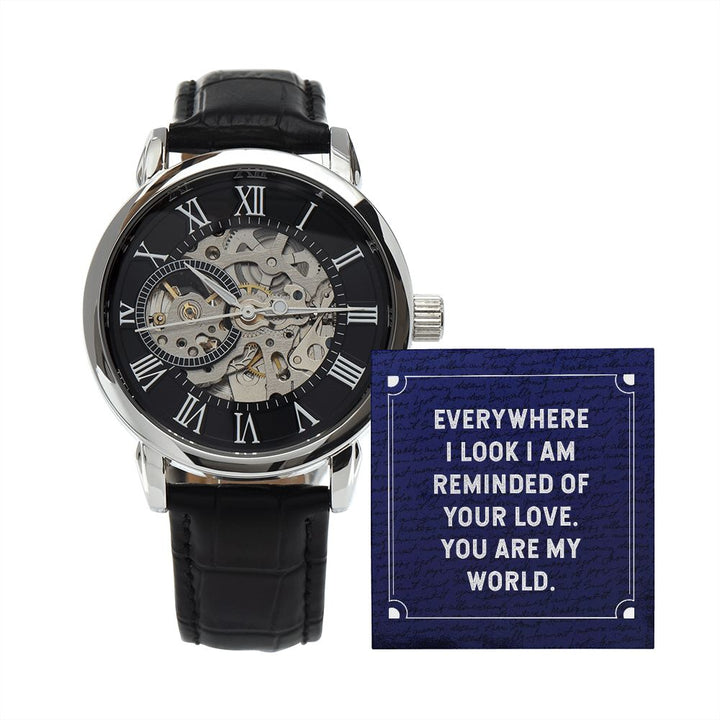 To My Husband | You will forever be my always - Men's Openwork Watch