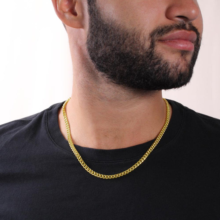 To My Son | Never feel that you are alone - Cuban Link Chain