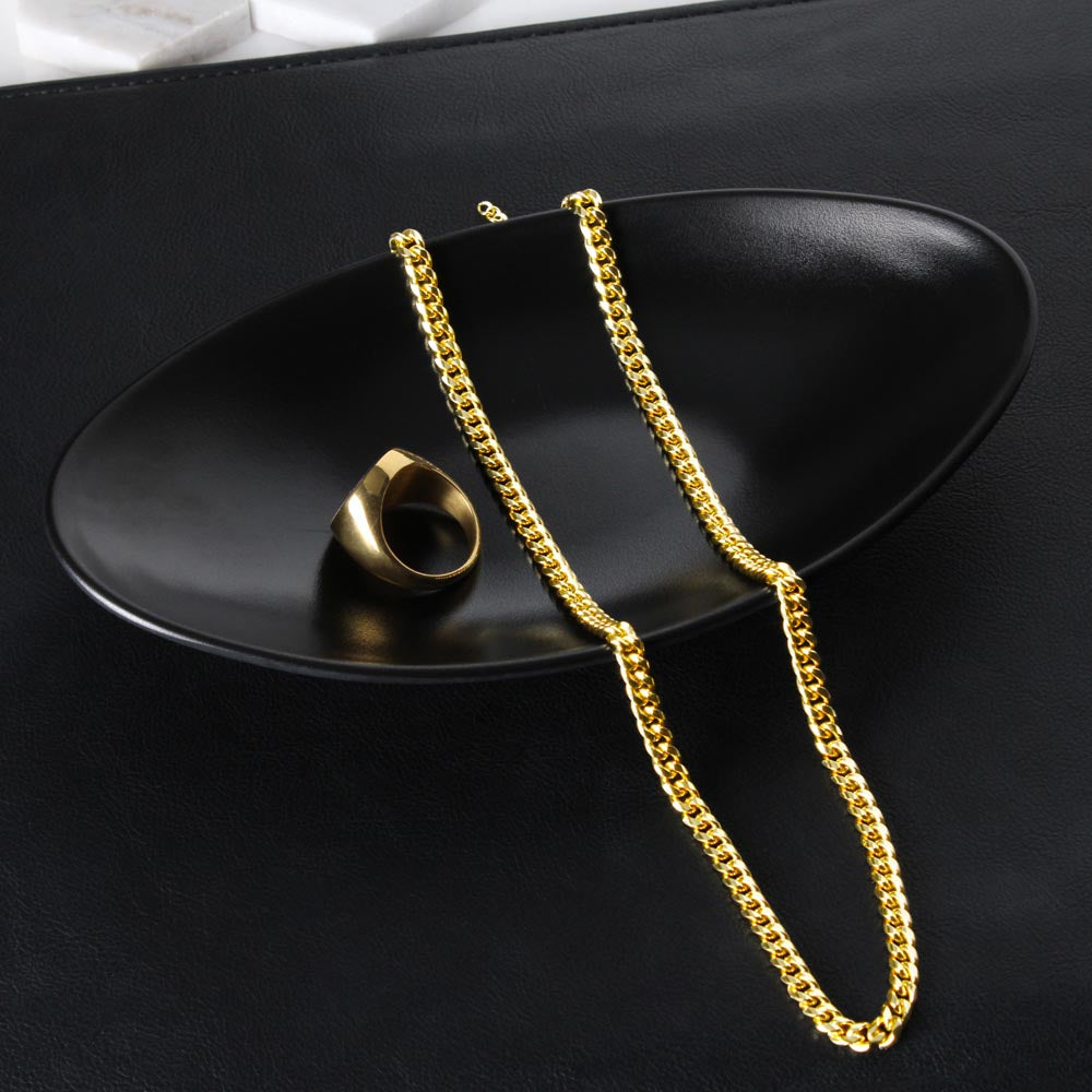 To My Son | Never feel that you are alone - Cuban Link Chain