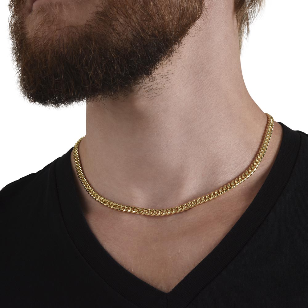 Wake Up, Kick Ass, Repeat - Cuban Link Chain