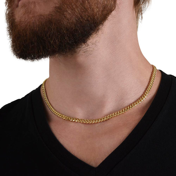 Wake Up, Kick Ass, Repeat - Cuban Link Chain