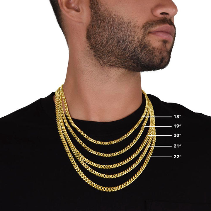 To My Son | Never feel that you are alone - Cuban Link Chain