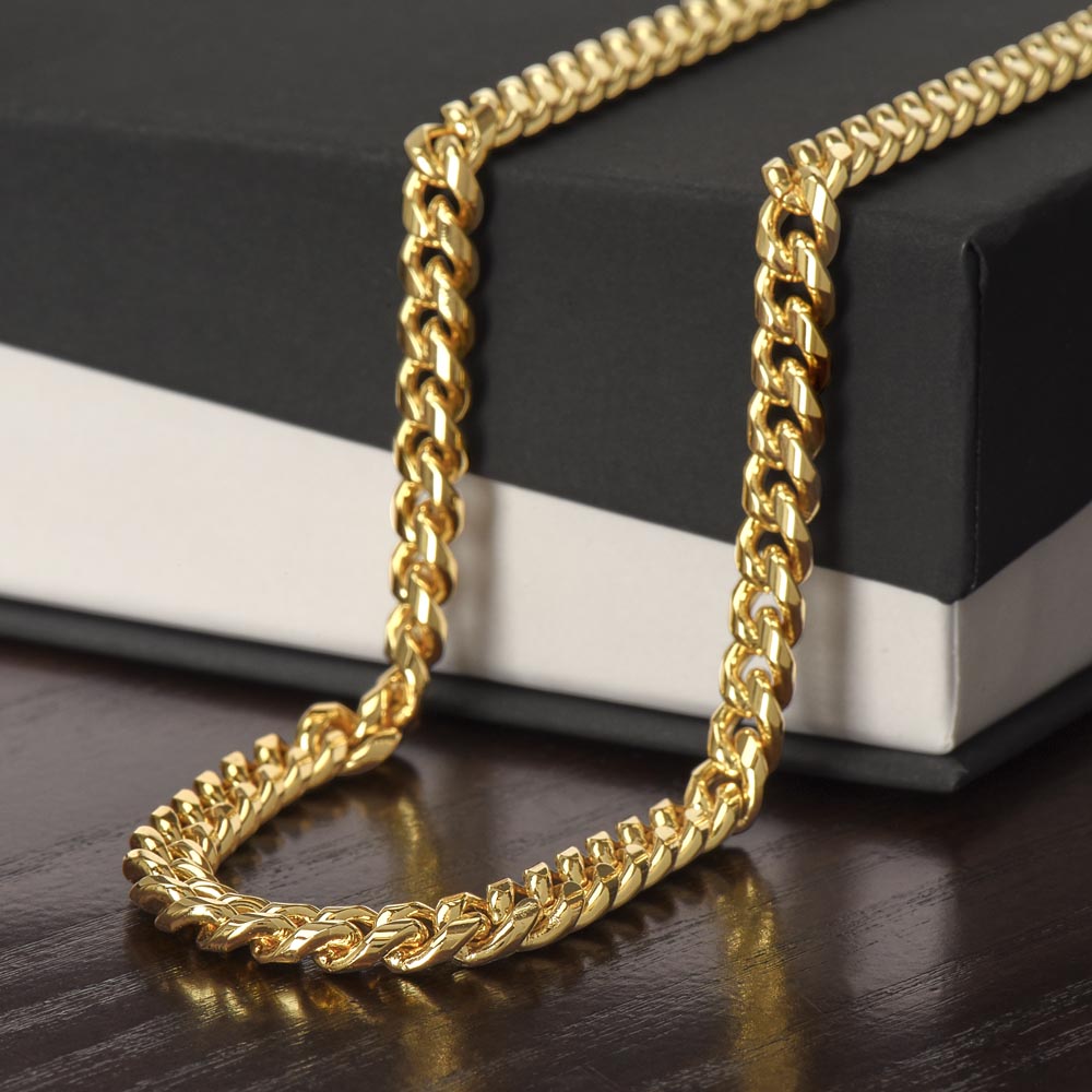 Wake Up, Kick Ass, Repeat - Cuban Link Chain
