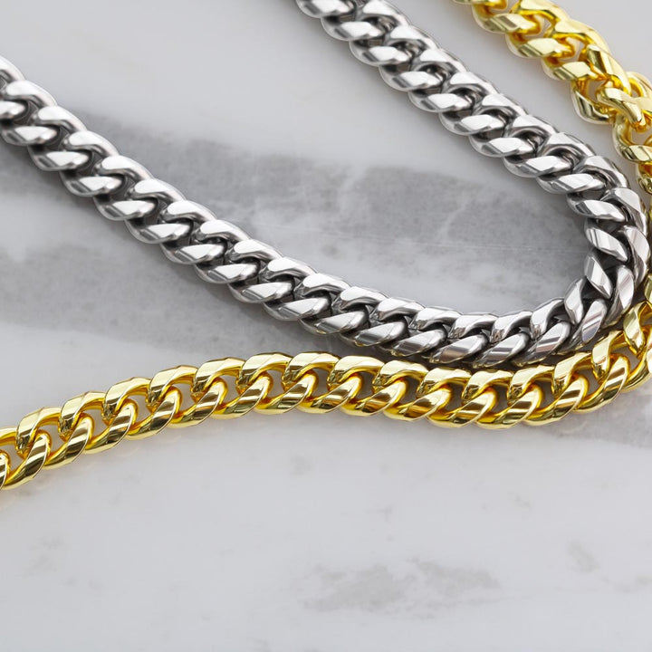 To My Dad | You are forever in my heart - Cuban Link Chain