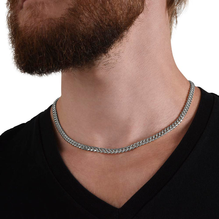 To My Dad | You are forever in my heart - Cuban Link Chain
