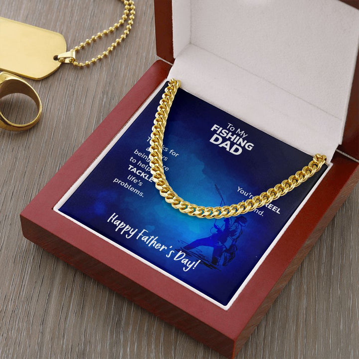 To My Dad | My Fishing Dad - Cuban Link Chain