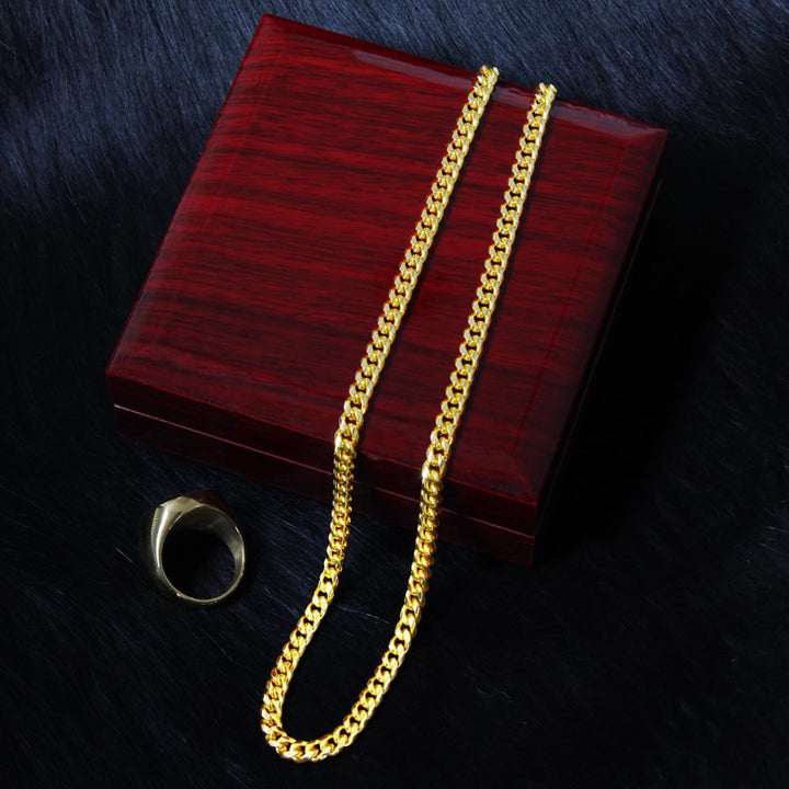 To My Son | Never feel that you are alone - Cuban Link Chain