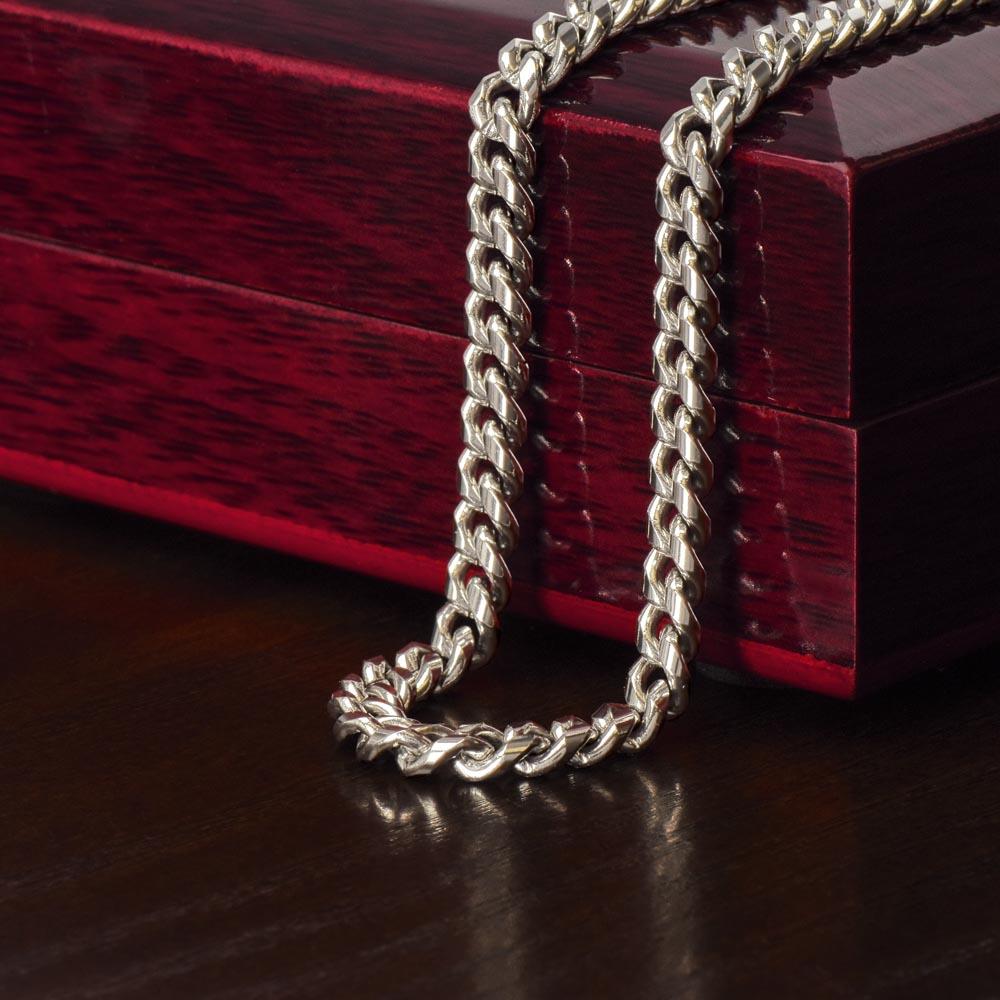 To My Son | God creates the toughest soldiers - Cuban Link Chain