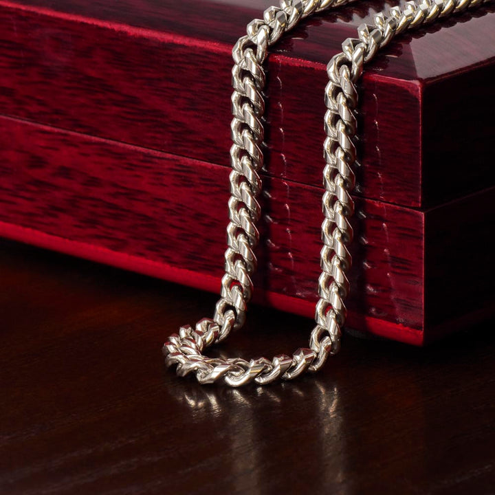 To My Son | God creates the toughest soldiers - Cuban Link Chain