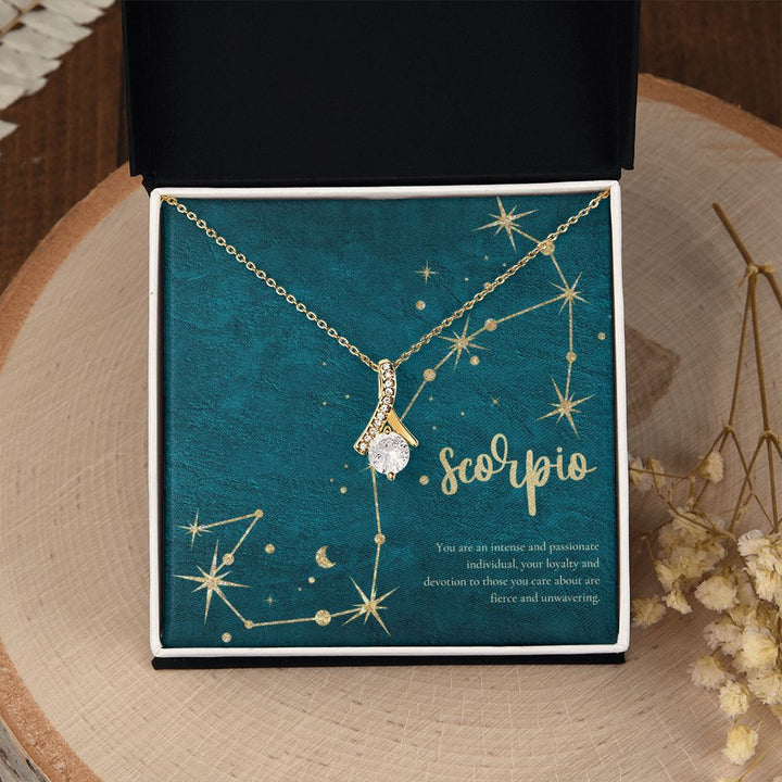 Scorpio | You are an intense and passionate individual, your loyalty and devotion to those you care about are fierce and unvwavering. - Alluring Beauty Necklace