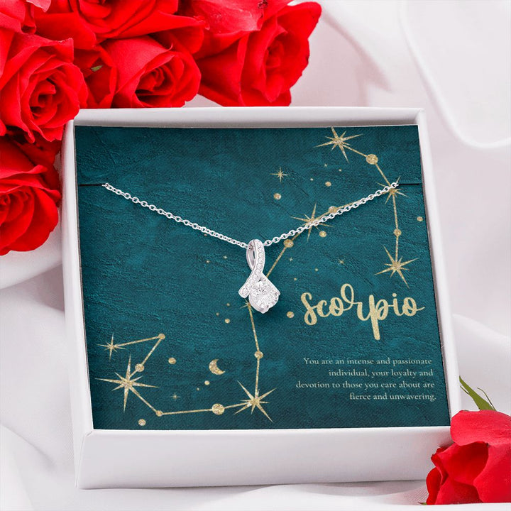 Scorpio | You are an intense and passionate individual, your loyalty and devotion to those you care about are fierce and unvwavering. - Alluring Beauty Necklace
