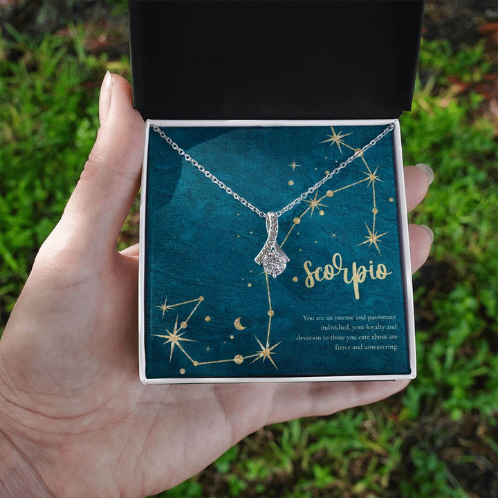 Scorpio | You are an intense and passionate individual, your loyalty and devotion to those you care about are fierce and unvwavering. - Alluring Beauty Necklace