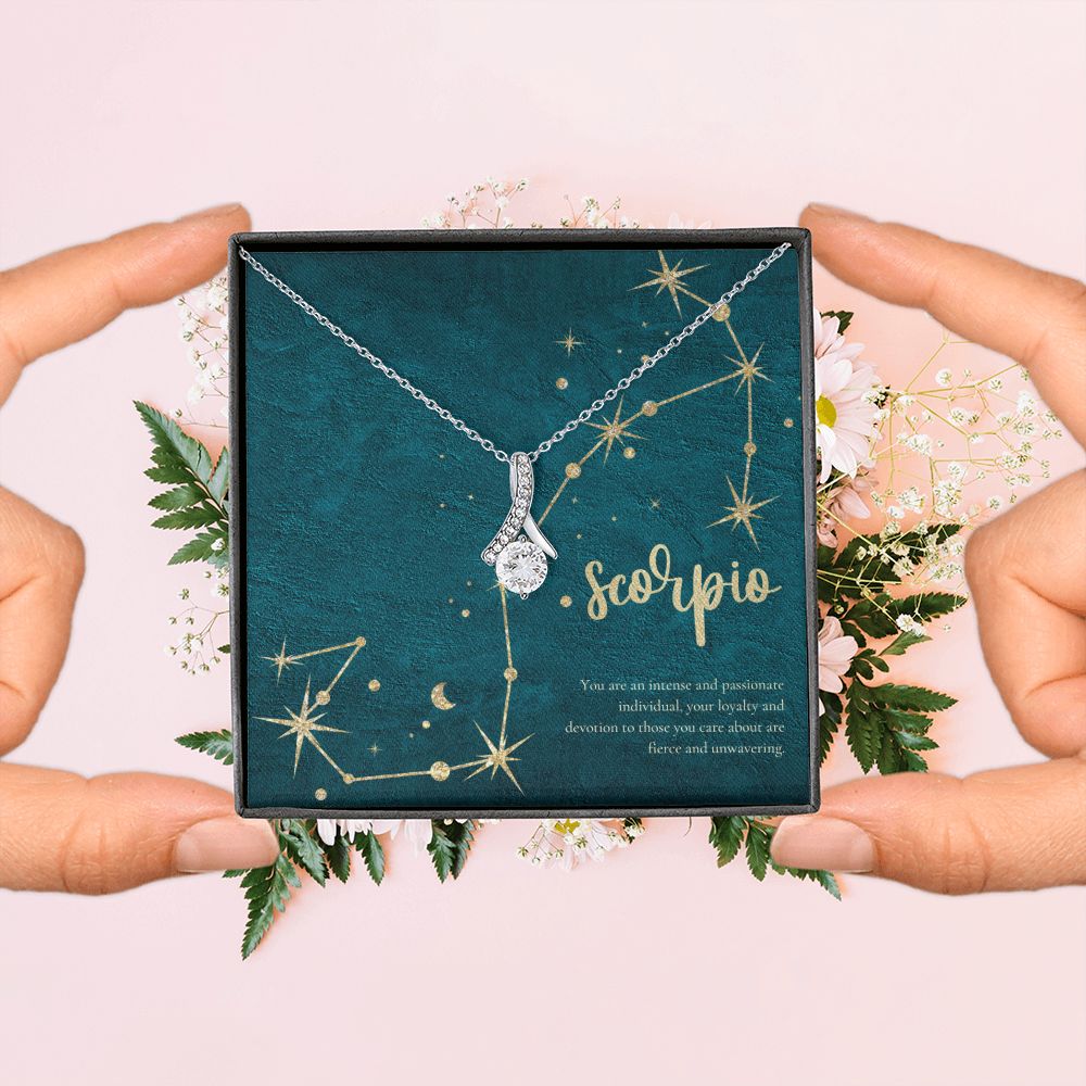 Scorpio | You are an intense and passionate individual, your loyalty and devotion to those you care about are fierce and unvwavering. - Alluring Beauty Necklace