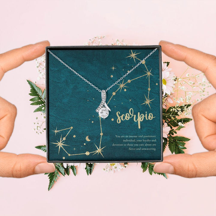 Scorpio | You are an intense and passionate individual, your loyalty and devotion to those you care about are fierce and unvwavering. - Alluring Beauty Necklace