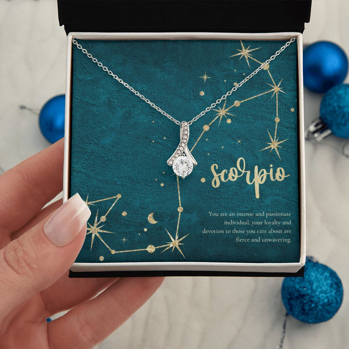 Scorpio | You are an intense and passionate individual, your loyalty and devotion to those you care about are fierce and unvwavering. - Alluring Beauty Necklace