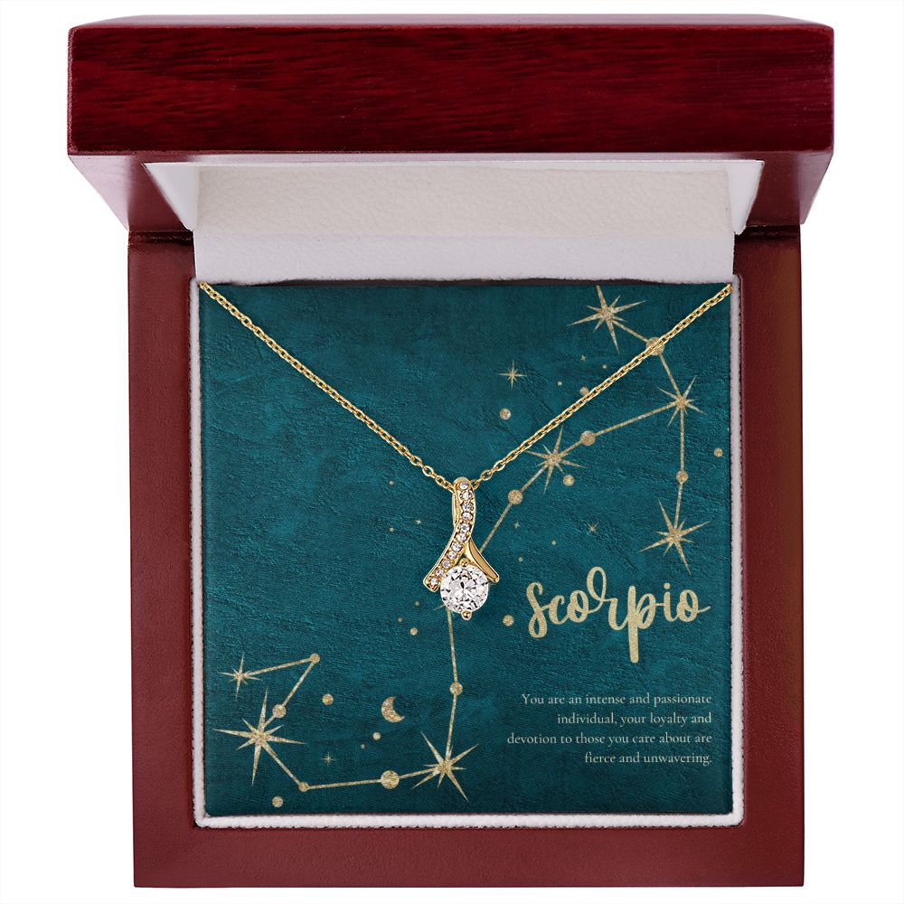 Scorpio | You are an intense and passionate individual, your loyalty and devotion to those you care about are fierce and unvwavering. - Alluring Beauty Necklace