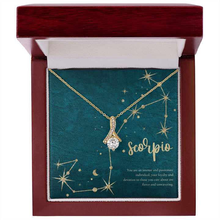 Scorpio | You are an intense and passionate individual, your loyalty and devotion to those you care about are fierce and unvwavering. - Alluring Beauty Necklace