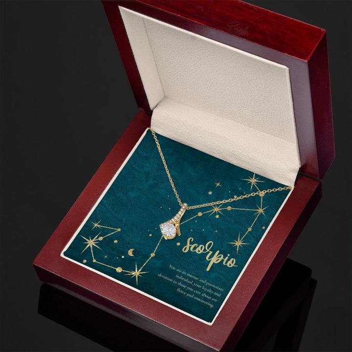 Scorpio | You are an intense and passionate individual, your loyalty and devotion to those you care about are fierce and unvwavering. - Alluring Beauty Necklace