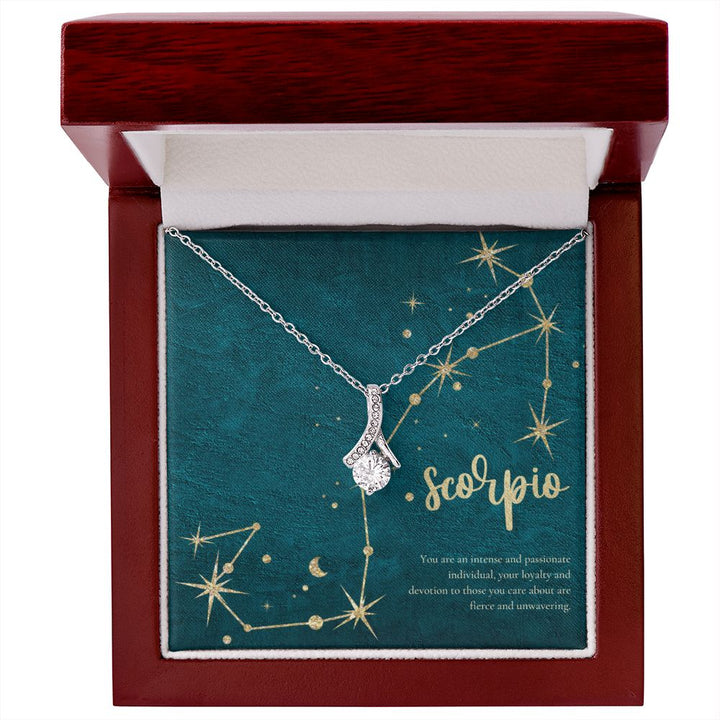 Scorpio | You are an intense and passionate individual, your loyalty and devotion to those you care about are fierce and unvwavering. - Alluring Beauty Necklace