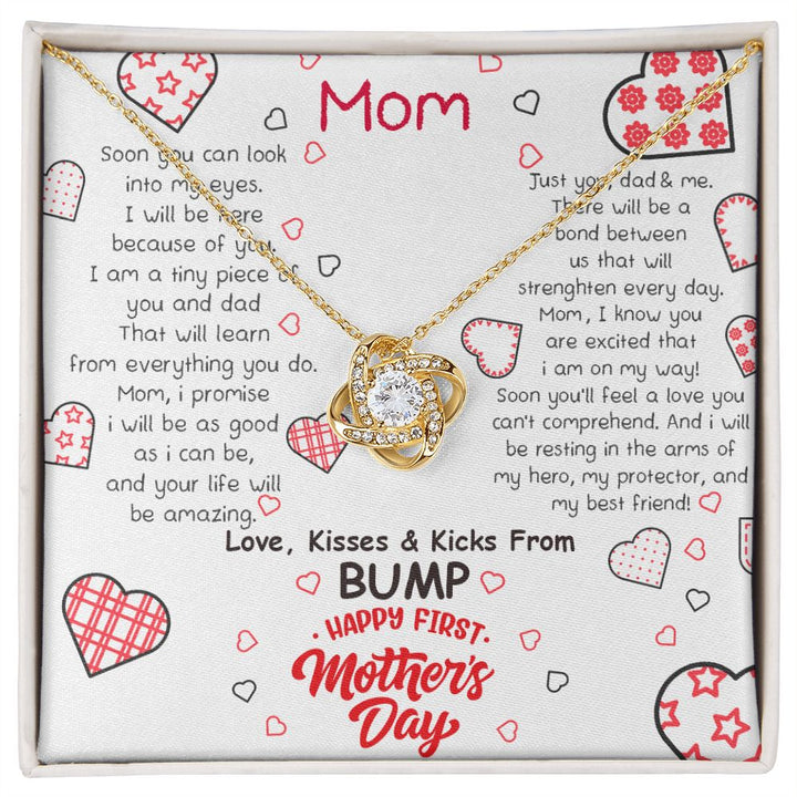 Mother's Day | Love, Kisses and Kicks From Bump - Love Knot Necklace