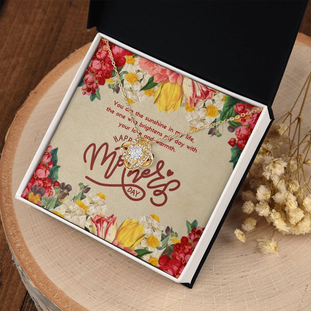 Happy Mother's Day | The one who brightens my day with love and warmth - Love Knot Necklace