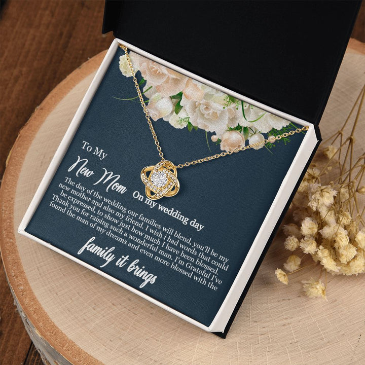 To My Mother-in-Law | Thank you for raising such a wonderful man - Love Knot Necklace