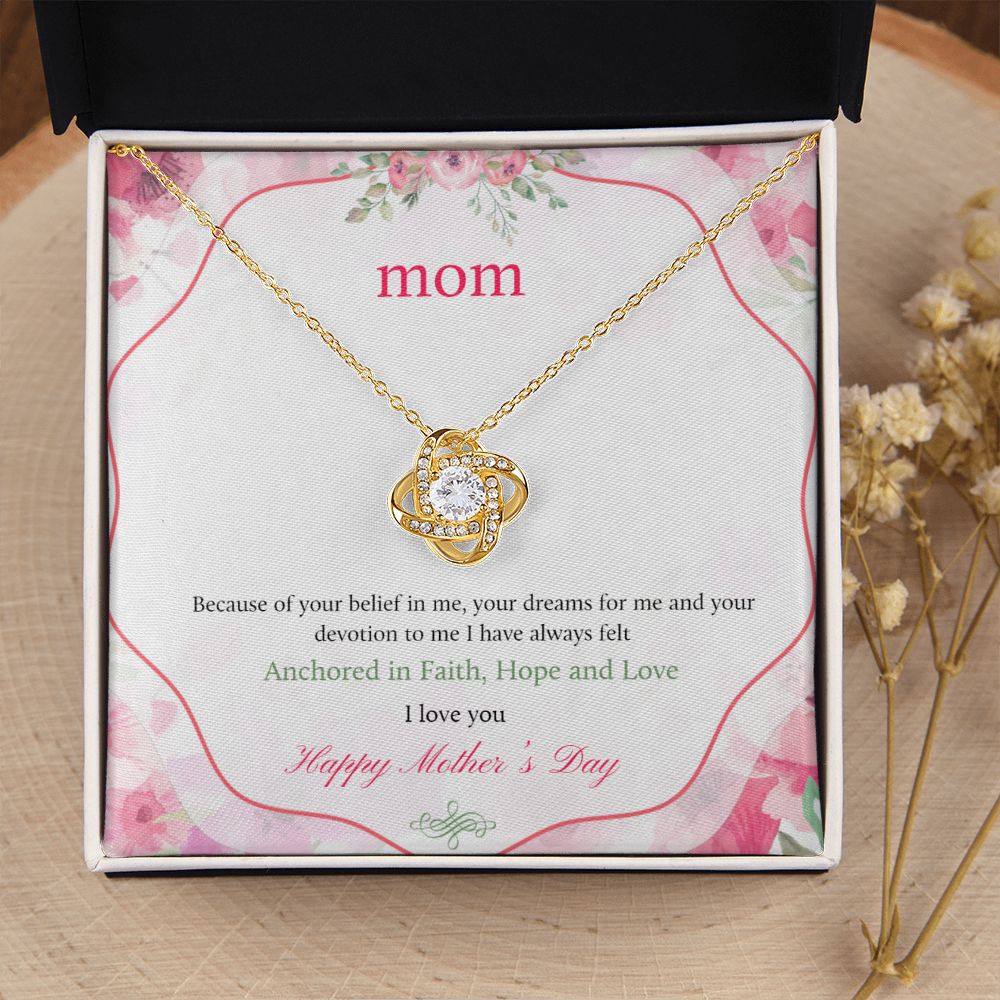 Happy Mother's Day | Anchored in Faith, Hope and Love - Love Knot Necklace