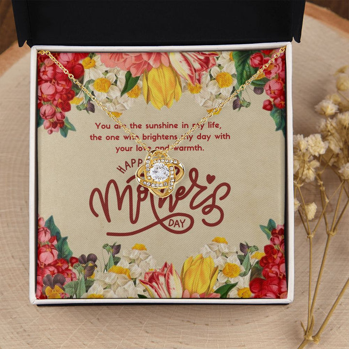 Happy Mother's Day | The one who brightens my day with love and warmth - Love Knot Necklace