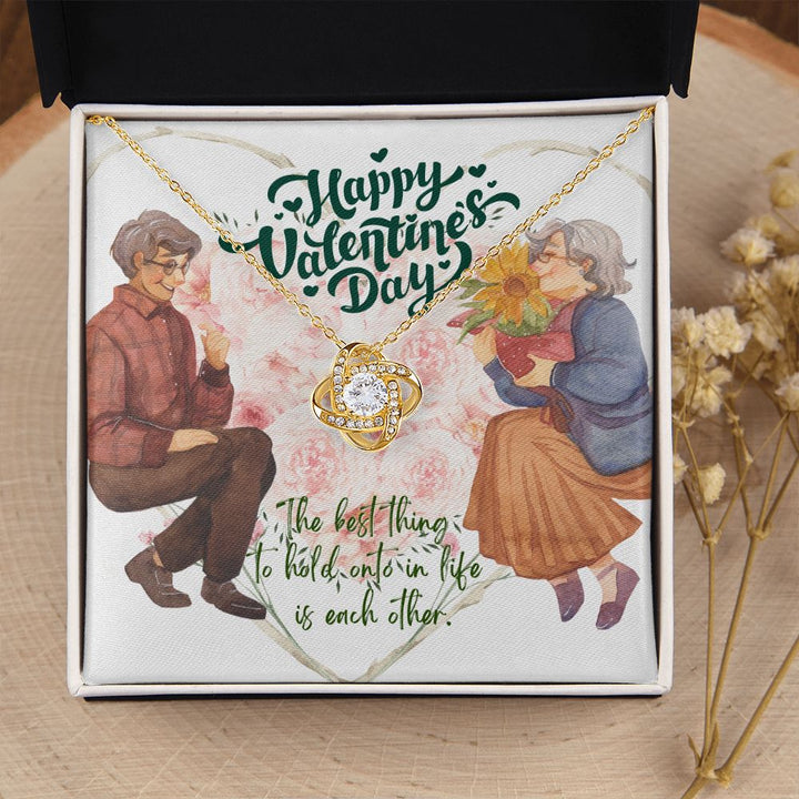 Happy Valentine's Day | Holding on to forever - Love Knot Necklace