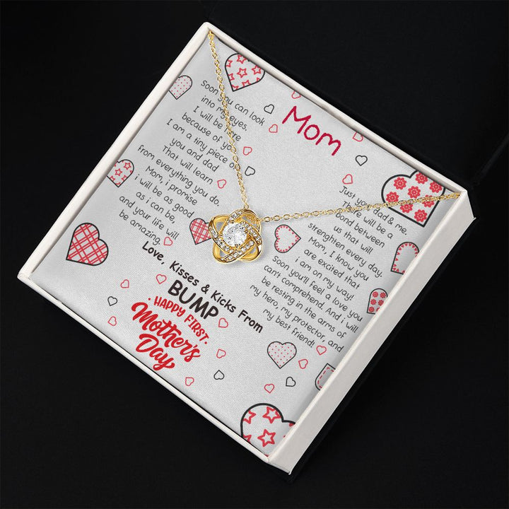 Mother's Day | Love, Kisses and Kicks From Bump - Love Knot Necklace
