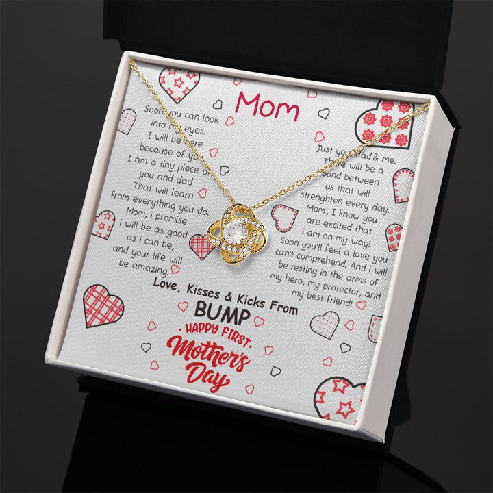 Mother's Day | Love, Kisses and Kicks From Bump - Love Knot Necklace