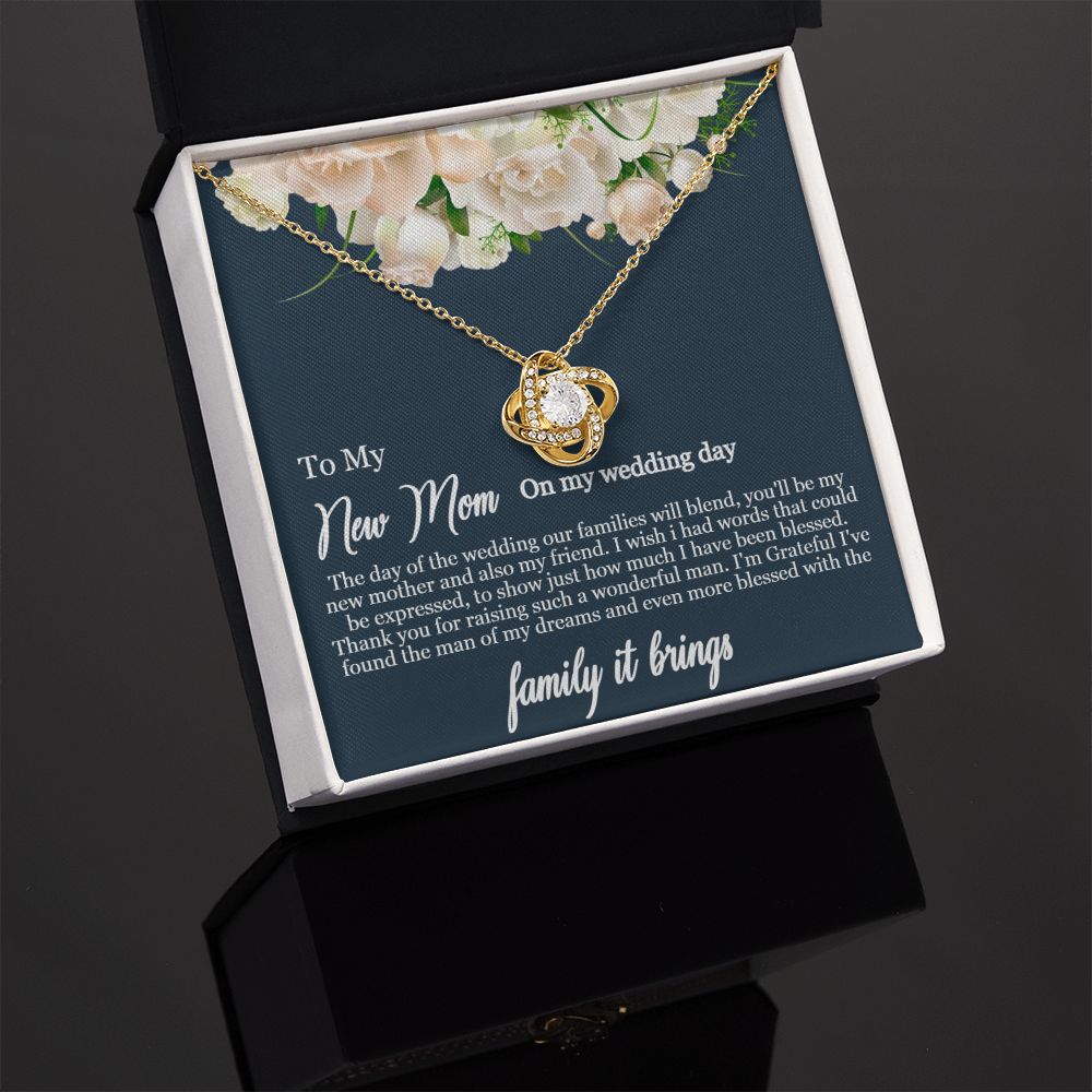 To My Mother-in-Law | Thank you for raising such a wonderful man - Love Knot Necklace