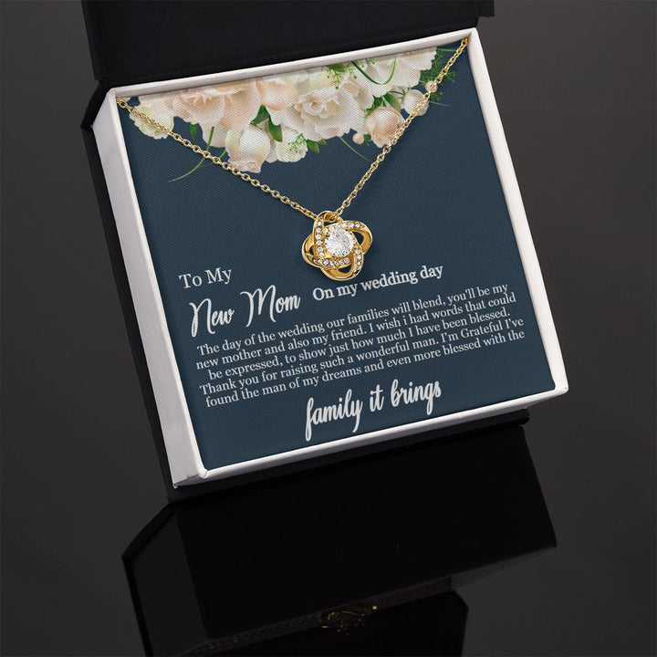 To My Mother-in-Law | Thank you for raising such a wonderful man - Love Knot Necklace
