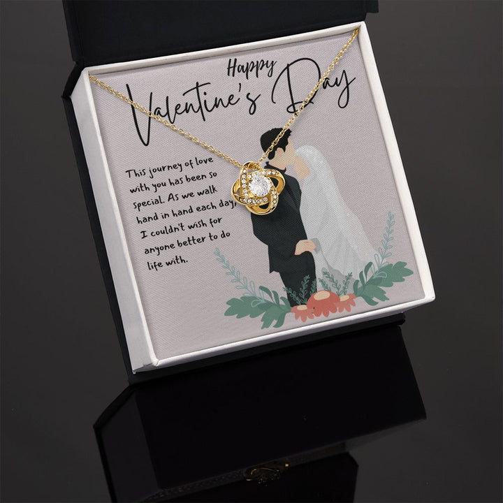 Happy Valentine's Day | A Love to Cherish - Love Knot Necklace