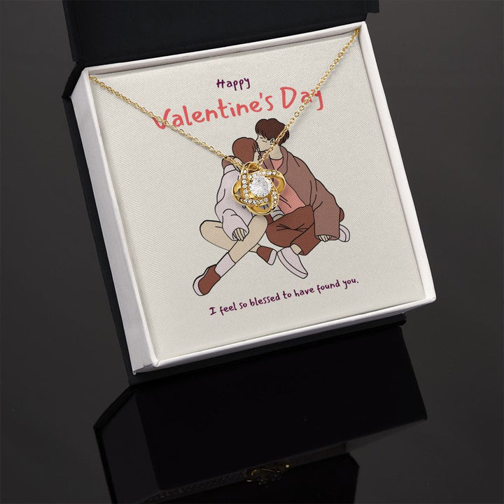 Happy Valentine's Day | I'm So in Love with You - Love Knot Necklace