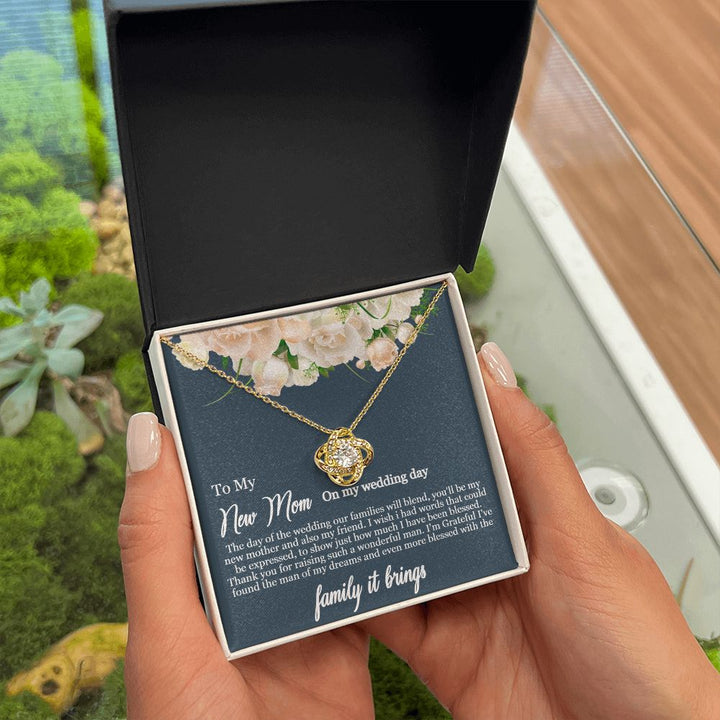 To My Mother-in-Law | Thank you for raising such a wonderful man - Love Knot Necklace