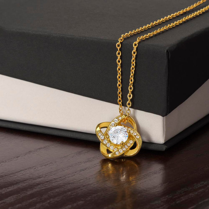 To My Mom | With All My Heart - Love Knot Necklace