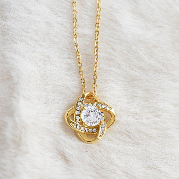 To My Granddaughter | My one and only - Love Knot Necklace