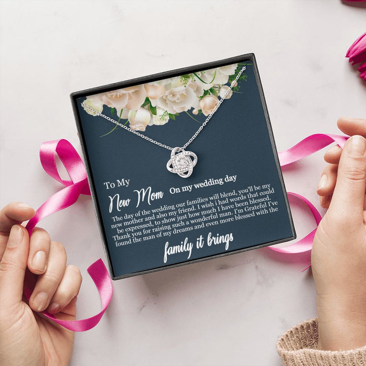 To My Mother-in-Law | Thank you for raising such a wonderful man - Love Knot Necklace