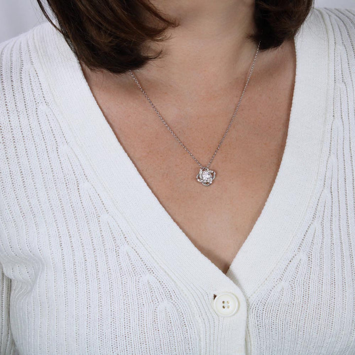 To My Sister | To the most beautiful sister on her special day - Love Knot Necklace