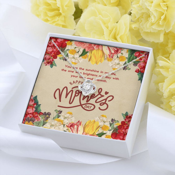 Happy Mother's Day | The one who brightens my day with love and warmth - Love Knot Necklace