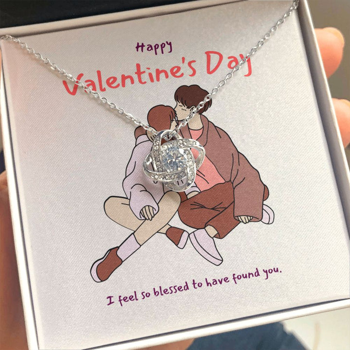 Happy Valentine's Day | I'm So in Love with You - Love Knot Necklace