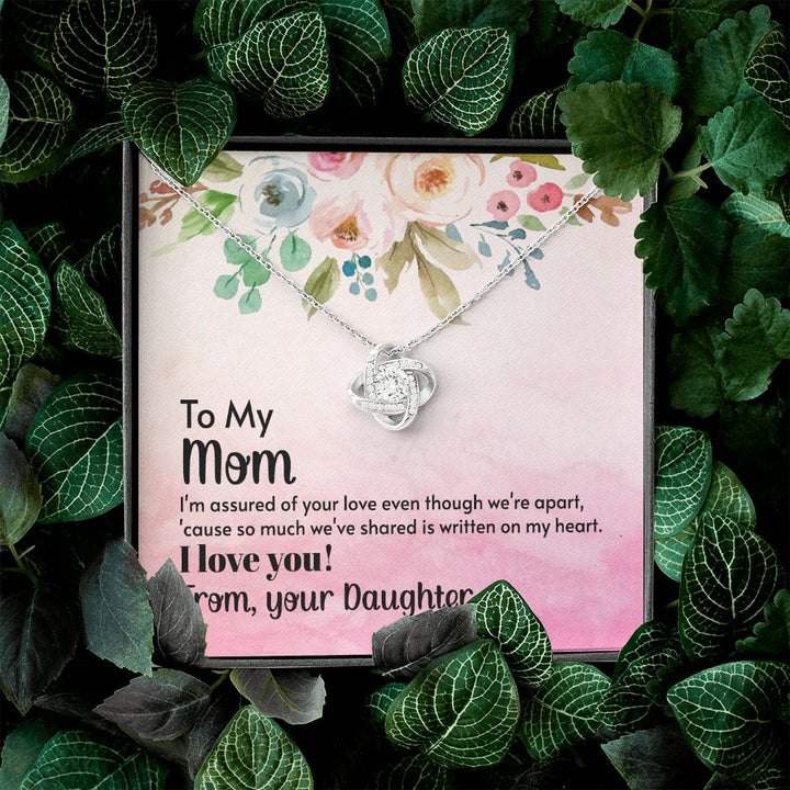 To My Mom | A Bouquet of Love for Mom - Love Knot Necklace