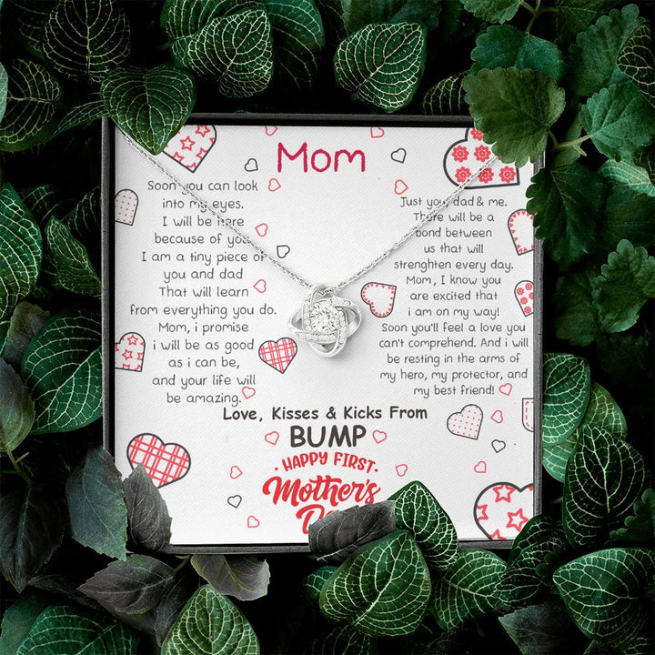 Mother's Day | Love, Kisses and Kicks From Bump - Love Knot Necklace