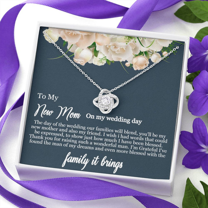 To My Mother-in-Law | Thank you for raising such a wonderful man - Love Knot Necklace