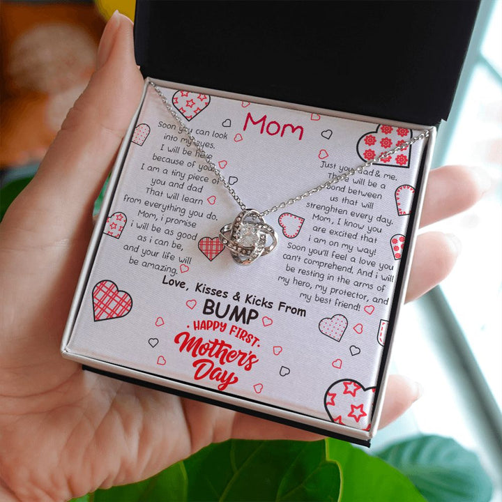 Mother's Day | Love, Kisses and Kicks From Bump - Love Knot Necklace